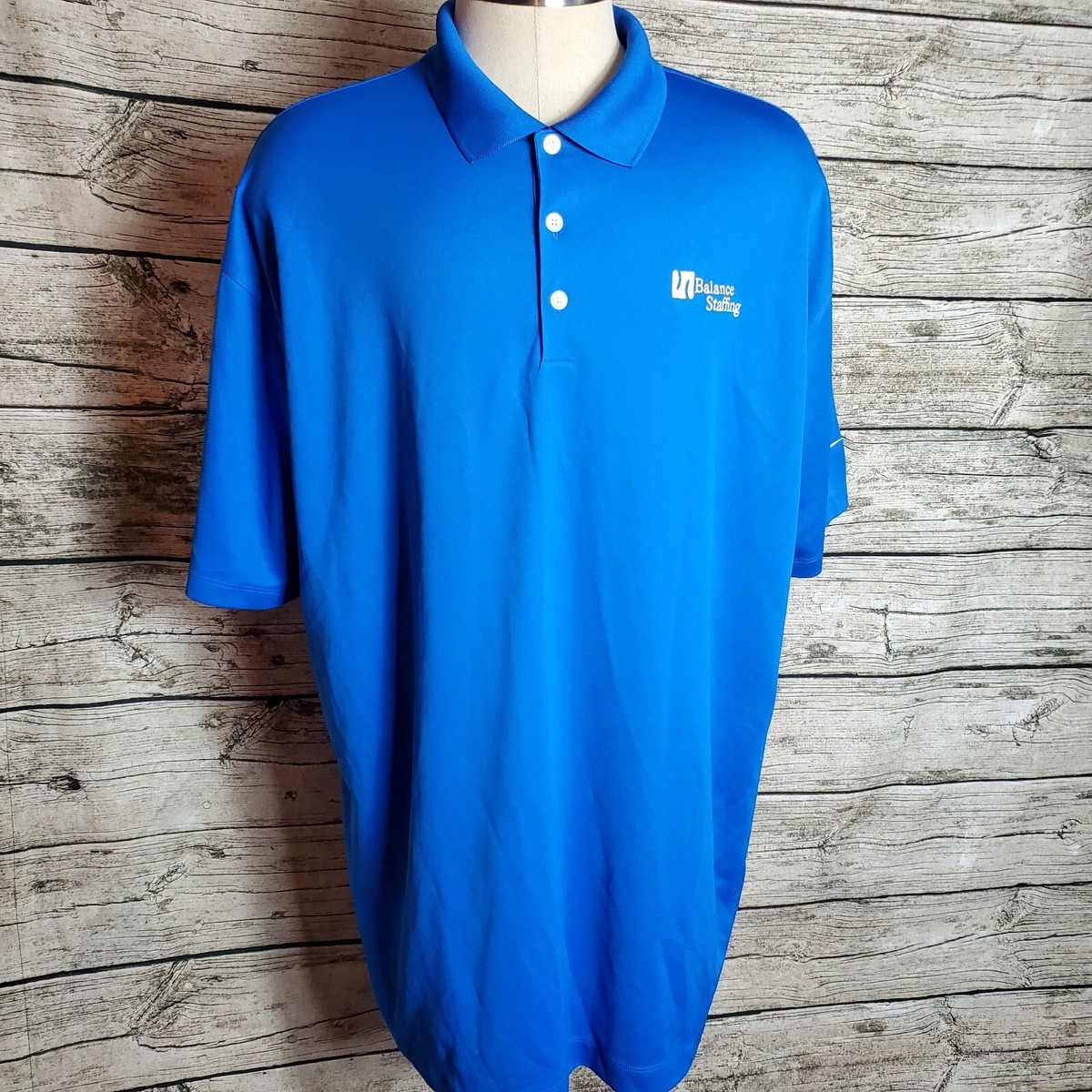 Nike Golf Dri Fit Polo Shirt Balance Staffing Embroidered Size 3XL