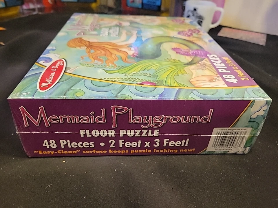 Melissa & Doug Mermaid Playground Floor Puzzle 2 Foot by 3 Foot 48 Pieces S9 - Image 3 of 4