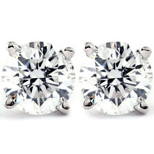 1/4 - 2 Ct T.W. Natural Diamond Studs in 14k White or Yellow Gold