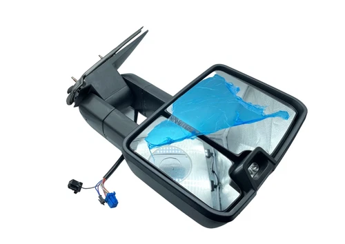 FOR 2003-2007 CHEVY SILVERADO PAIR BLACK POWERED TOWING MIRROR+LED