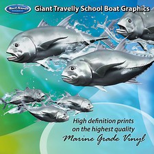 School of Travelly Graphics - set of 300mm Boat Graphics 