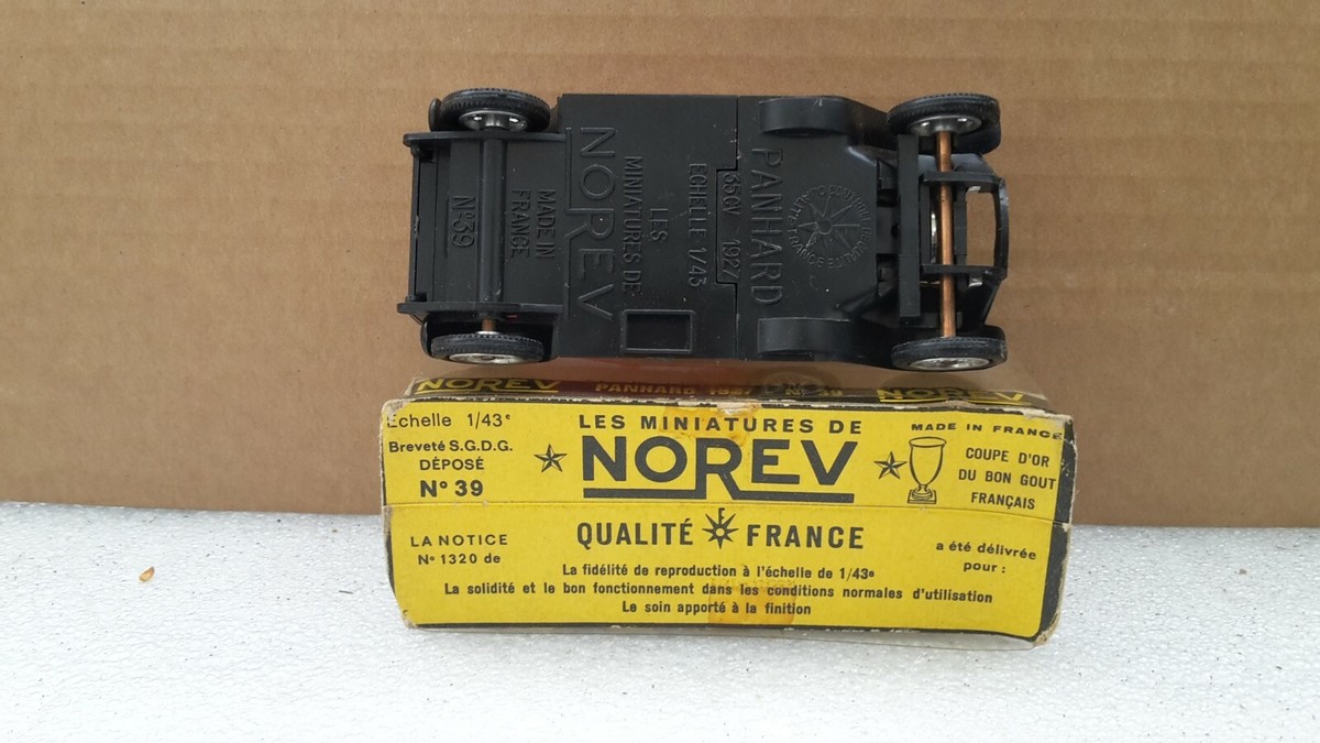 Norev France Série Moyen Âge réf 39 : Panhard 35 cv de 1927