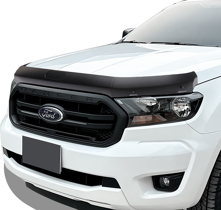 Bonnet Protector + Window Visors Weather Shields Set for Ford Ranger ...