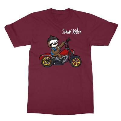 Slow Rider Sloth Sloth Biking Funny Sloth Men's T-Shirt