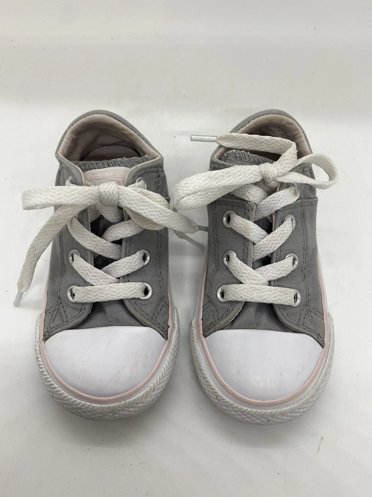 Scarpe Converse Chuck Taylor All Star bambino grigio sneaker casual taglia 7