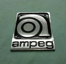 Ampeg stemma vintage logo badge per progetto amplificatore o restauro METALLO