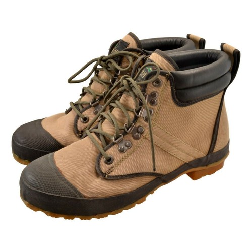 RedHead Mens Size 9 Brown Canvas Leather Ankle Water Boots - Picture 2 of 7