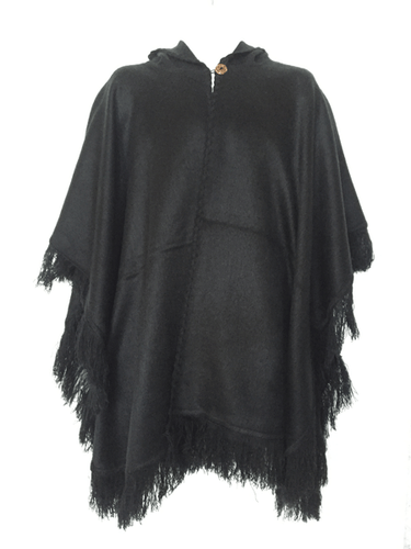 WHOLESALE LOT OF 10 SOFT & BEAUTIFUL ALPACA HOODED QUINCHUQUI PONCHOS 10V - Picture 4 of 12