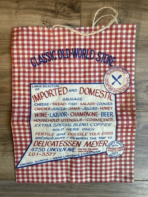 Vintage Chicago Delicatessen Meyer Paper Bag