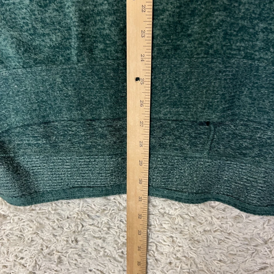 Женский свитер туника Zenana XS зеленый с ложным вырезом большого размера высокий низкий повседневный комфорт - Изображение 2 из 4