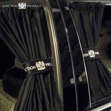 2pcs Junction Produce Car Curtains White Jp Letter Window Shade Valance S Size 2pcs Junction Produce Car Curtains White Jp Letter Window Shade Valance S Size