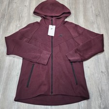 Nike Tech Fleece Windrunner Jacket Maroon Red Womens Size M New FB8338-652
