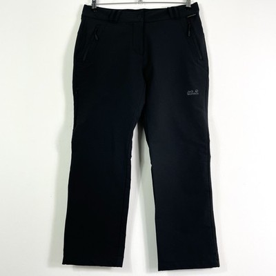 Jack Wolfskin Hose Outdoorhose W32/L30 Damen Schwarz Flexshield Wasserabweisend