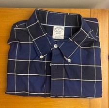 Brooks Brothers Regent XL Non-Iron Supima Cotton Blue Plaid Button-Down Shirt