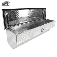 Truck Trailer Side Mount Tool Box 48x12.5x14 Aluminum Pickup Bed Organizer Truck Trailer Side Mount Tool Box 48x12.5x14 Aluminum Pickup Bed Organizer