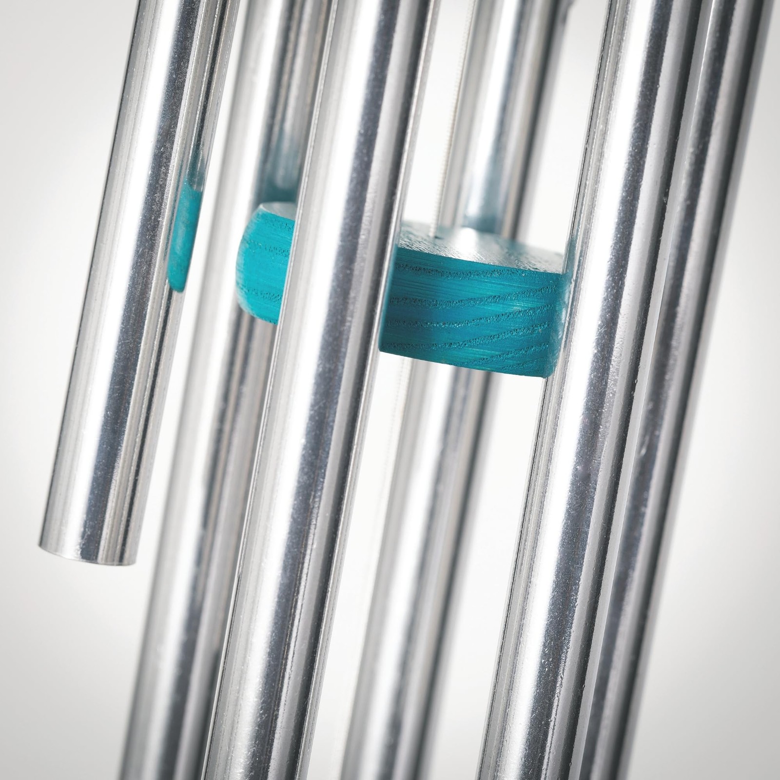 Woodstock Wind Chimes Margaritaville Palm Wind Chime Small (16") Silver and Blue