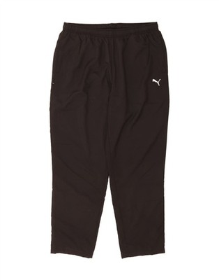 PUMA Mens Graphic Tracksuit Trousers XL Black Polyester LO12