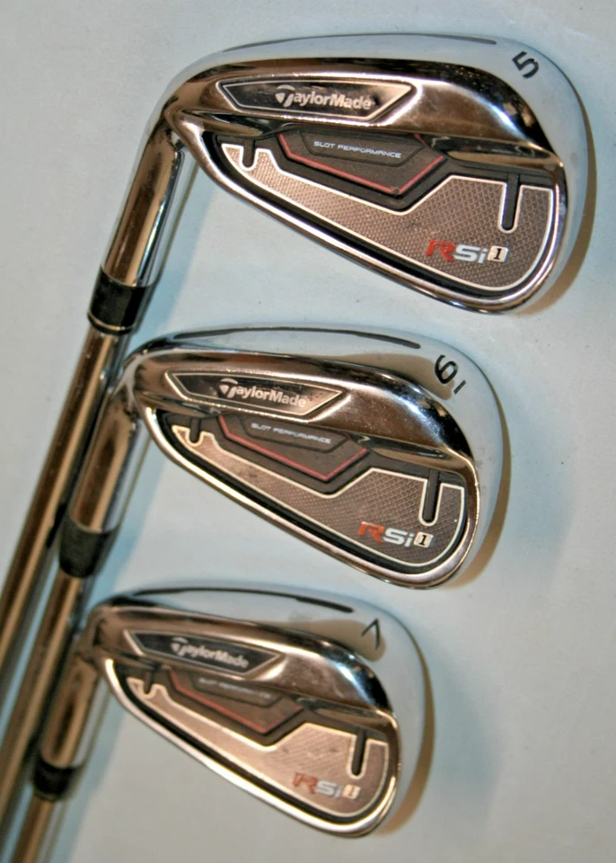 TaylorMade RSi1 irons 5-PW True Temper REAX Steel 90 regular shafts LEFT HANDED - Image 2 of 4