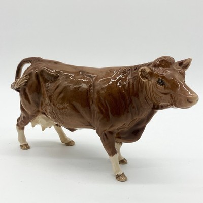 Beswick Limousin Kuh Glanz Figur 3075B BCC Special Rare Rinderfigur Stier