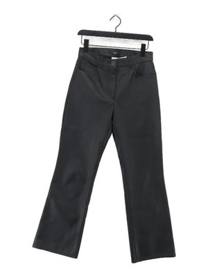 Weekend Max Mara Damen Hose UK 6 Schwarz 100% Polyester Straight Chino