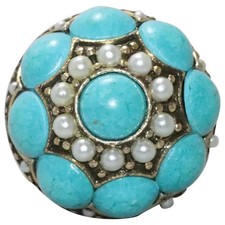 Vintage Costume Turquoise Ring