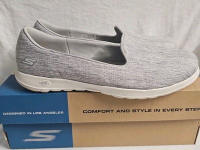 Sketchers Go Walk Lite, Gray Womens Size 10 Wide