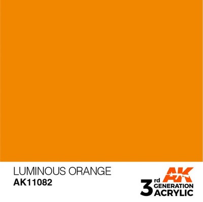 AK Interactive 3rd Gen Acrylic AK11082 Luminous Orange 17ml