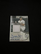 2025 Topps Update Jacob Wilson MMAU-JW Relic Auto /50 Athletics