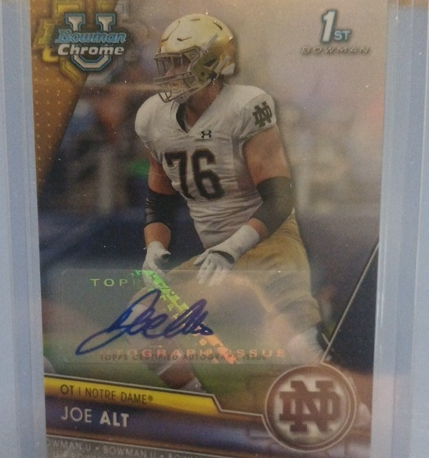 Topps 2023 Bowman University Chrome Prospect Auto Joe Alt #111 Refractor /499 RC
