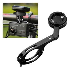 Fit Garmin Bryton GoPro Phone Integrated Handbar Out Front Mount Holder Bar Blk