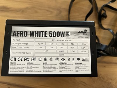 Aero Whit 500W ATX Netzteil 80 Plus Bronze Vollmodular
