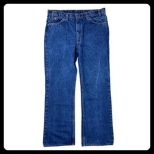 Vintage Levi's 517 Jeans Men's 38x32 37x31 Straight Leg ORANGE TAB Made USA