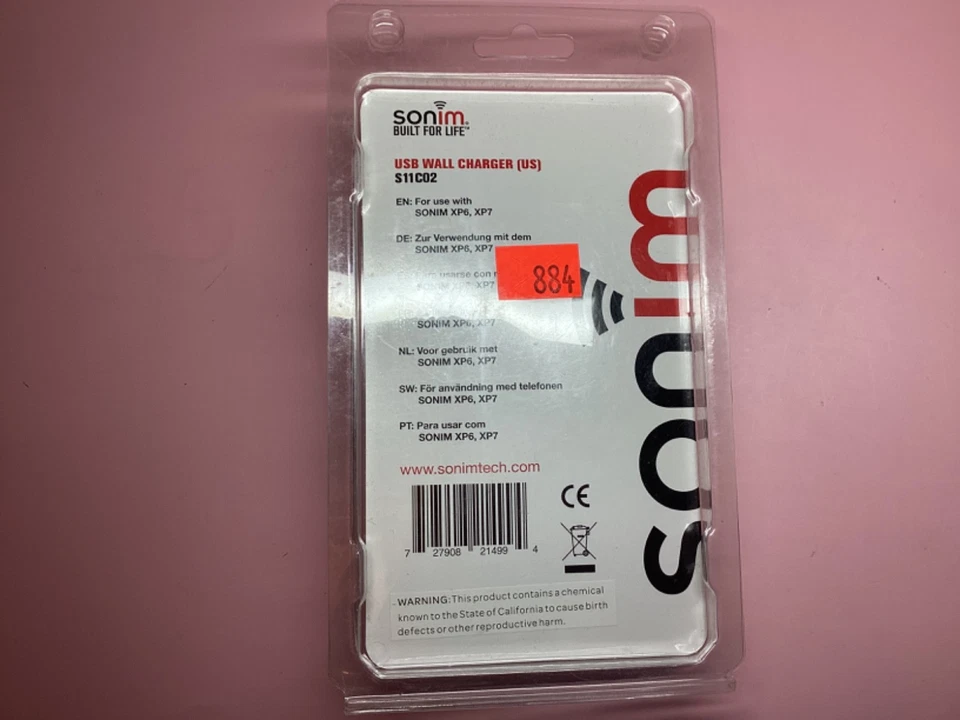 Sonim - Cargador de pared USB para XP7/XP6/XP5 negro Foto 2 de 2