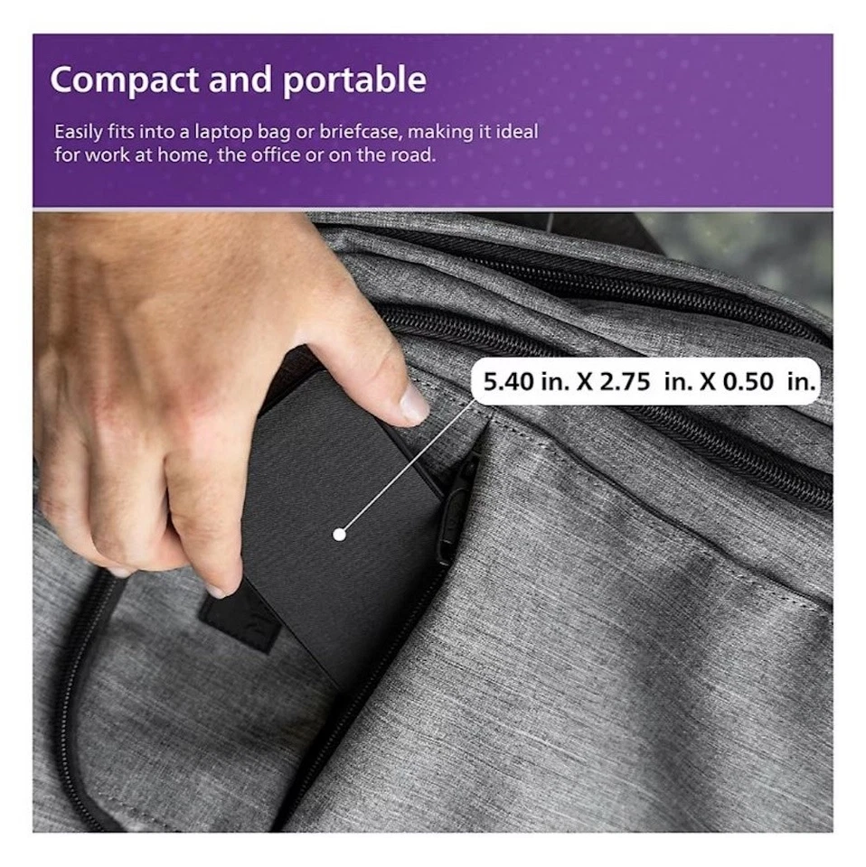 Bateria Philips 10.000 mAh, 2 pk. - Cinza DLP9693GR37 - Imagem 2 de 4