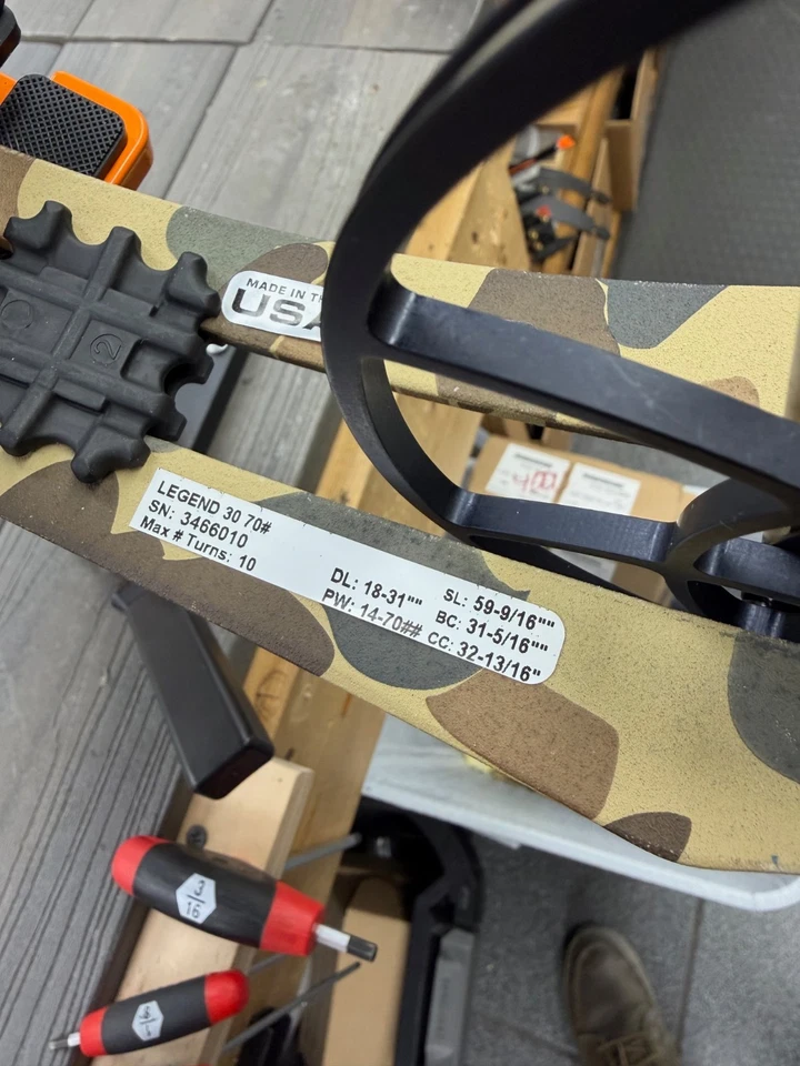 Bear Archery Legend 30 DERECHA RETROCESO VERDE AV55A60137R 15-70LB 18"-31" Foto 2 de 4