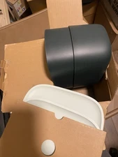 Open Spaces Small Storage Bins with Lids, Set of 2, Dark Green & Light Green New