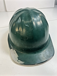 McDonald T Mine Safety Hard Hat Cap - Green Painted Aluminum Class C