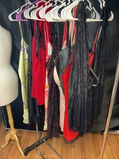 Lot of 9 Nightgown Lingerie Slip Dress Teddy Babydoll Bundle 3x Plus Vtg/Mod