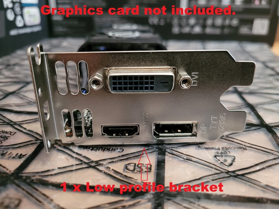 LOW Profile Bracket i/o shield plate MSI GT 1050 GT 1050 Ti small form factor - Image 4 of 4