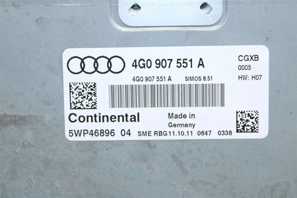 ORDENADOR ECU ECM AUDI A6 A7 2012 12 4G0907551A 1401441 Foto 3 de 4