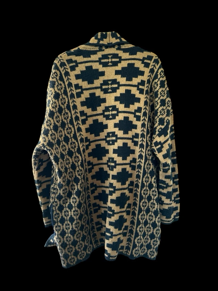 Длинный высокий кардиган Sally свитер женщин средний открытый спереди драпировки повседневный Southwest - Изображение 4 из 4