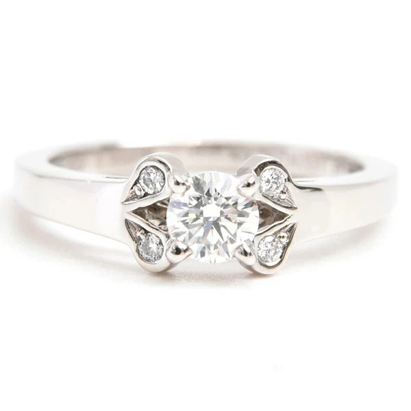 Anillo bailarina Cartier diamante talla Pt950 (EE. UU.) 4,75 0,30 quilates joyería para mujer #00754 Foto 4 de 4