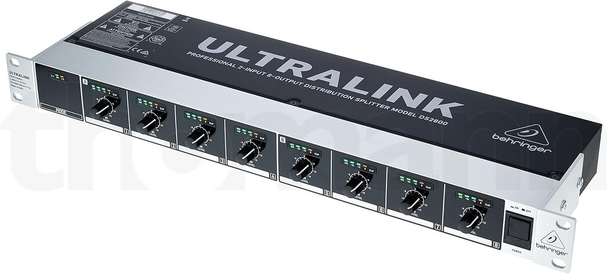 新品未開封Behringer DS2800 ディストリビューションスプリッター Behringer DS2800 2-Input 8-Output Distribution SplitterFrom Japan