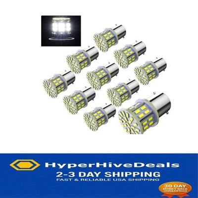 10 Pack of 1156 White LED Bulbs - Energy Efficient Lighting for Vehicles