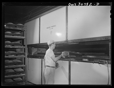 Pittsburgh Pennsylvania Paul Hermann 1943 Lithuanian Bakery Rye Bread Baking