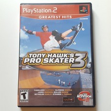 Tony Hawk's Pro Skater 3 Greatest Hits Edition (2002, PS2) Game Disc & Manual