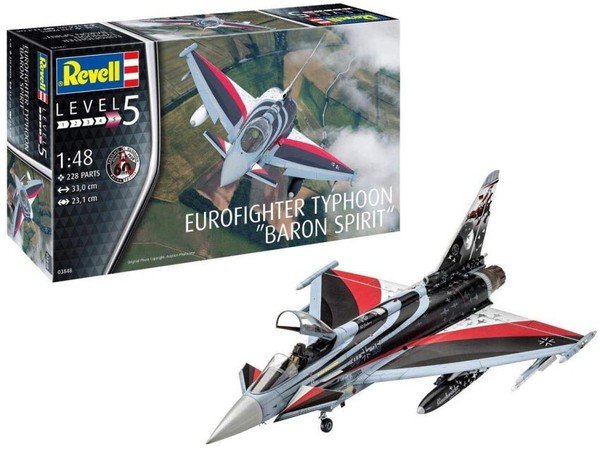 Revell 1/48 Modellflugzeug Eurofighter Typhoon Baron Spirit Modellauto-image