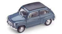 Brumm Fiat 600D Trasformabile Chiusa 1960 Bleu 404 1:43