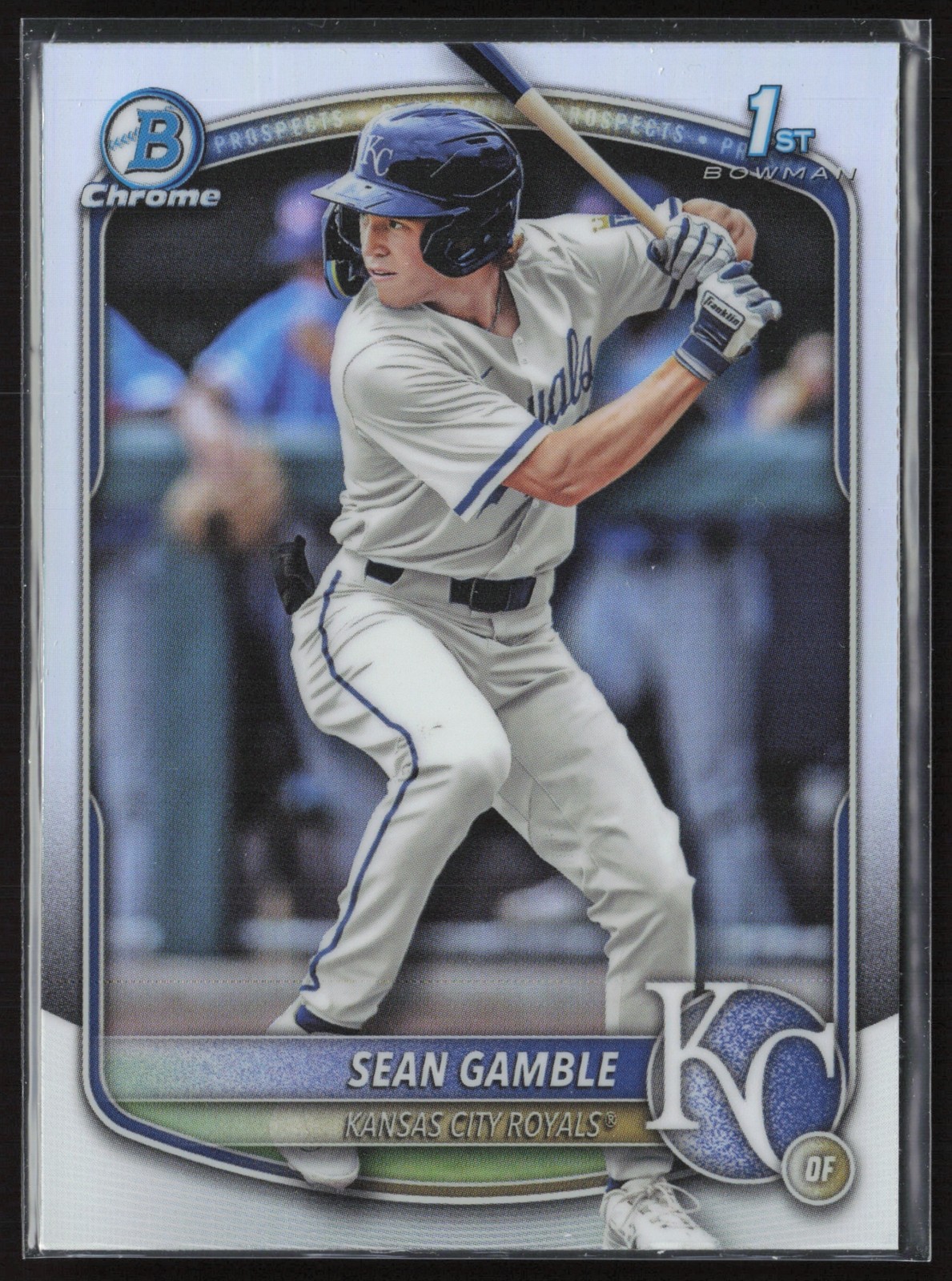 2025 Bowman Draft Sean Gamble Chrome Refractor #BDC-178 1st Kansas City Royals