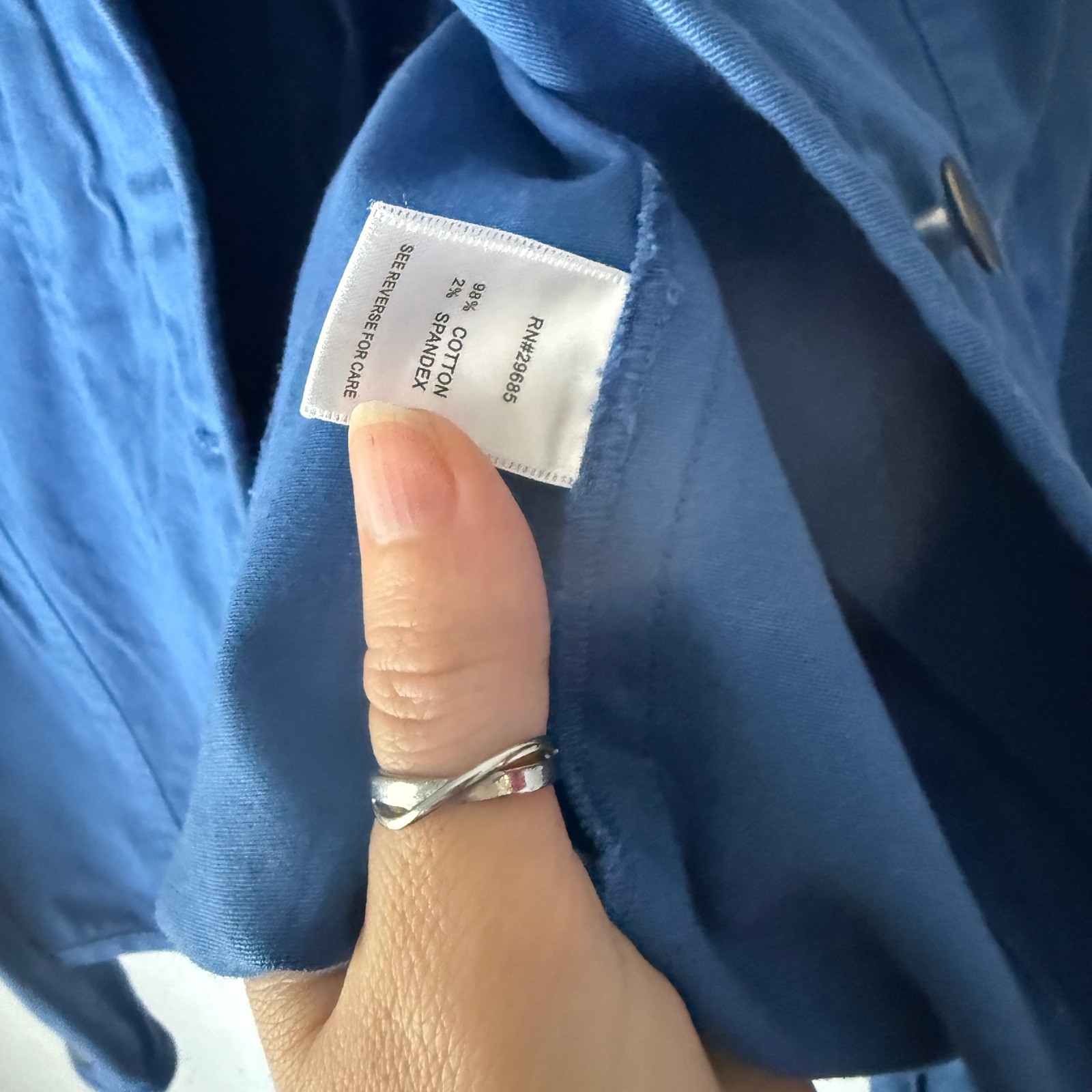 Pendleton Blue Button Front Western Preppy Cotton… - image 5